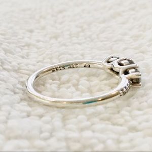Pandora Jewelry - Pandora Three Zirconia Sterling Ring Size 4.25 Pandora Jewelry - Pandora Three Zirconia Sterling Ring Size 4.25
